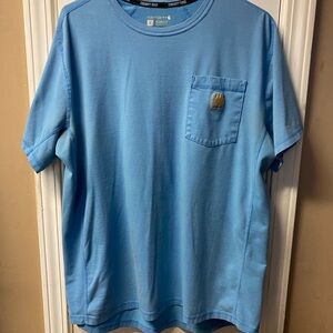 Carhartt Light Blue Relaxed Fit Crewneck Pocket Tee